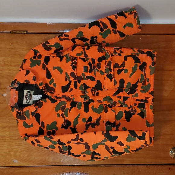 Berco Gunflint Other - Berco Gunflint Orange Camo Hunting Jacket Coat Size Large Men's 44-4